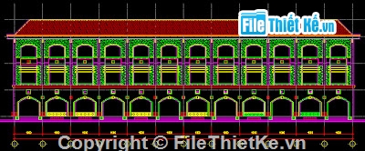 Bản vẽ autocad,bản vẽ trường học,thiết kế trường học